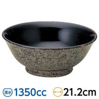 金正陶器 錦天目 6.8高台丼 65-50193033 1セット(3個)（直送品）