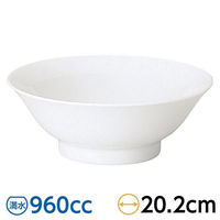 金正陶器 白翔 6.8リム丼 65-50500040 1セット(6個)（直送品）