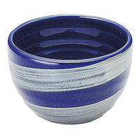 金正陶器 銀彩ブルー ころころ碗 65-51079050 1セット(6個)（直送品）