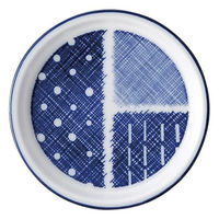 金正陶器 古青藍 藍格子 薬味皿 65-51083090 1セット(6個)（直送品）