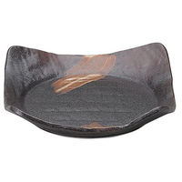 金正陶器 白刷毛唐津 四方皿 大 65-51156060 1セット(3個)（直送品）