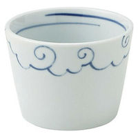 金正陶器 染付雲 切立そば猪口 65-51184094 1セット(10個)（直送品）