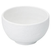 金正陶器 ねーじゅ 白マット 石目4.2丼 65-51501035 1セット(6個)（直送品）