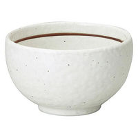 金正陶器 粉引ライン 石目4.2丼 65-51522035 1セット(6個)（直送品）