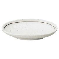 金正陶器 粉引ライン 石目小判皿 大 65-51522096 1セット(3個)（直送品）