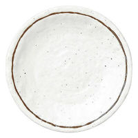 金正陶器 粉引ライン 石目4.5皿 65-51522014 1セット(10個)（直送品）