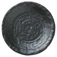 金正陶器 のあーる 黒マット 石目6.0皿 65-51530010 1セット(6個)（直送品）