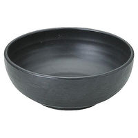 金正陶器 のあーる 黒マット 石目7.0ボウル 65-51530027 1セット(3個)（直送品）