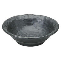 金正陶器 のあーる 黒マット 石目4.0鉢 65-51530053 1セット(10個)（直送品）