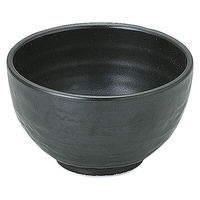 金正陶器 のあーる 黒マット 石目4.0丼 65-51530036 1セット(10個)（直送品）