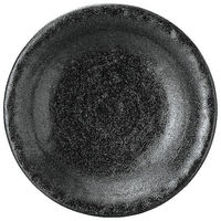 金正陶器 ゆず黒耀 石目尺皿 65-51535003 1個（直送品）