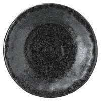 金正陶器 ゆず黒耀 石目5.0皿 65-51535012 1セット(10個)（直送品）