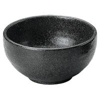 金正陶器 ゆず黒耀 石目5.0丼 65-51535034 1セット(6個)（直送品）