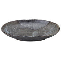 金正陶器 山がすみ 石目小判皿 大 65-51538096 1セット(3個)（直送品）