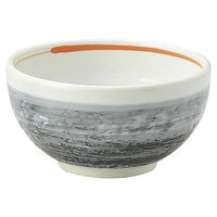 金正陶器 刷毛時雨 石目5.0丼 65-51582034 1セット(6個)（直送品）