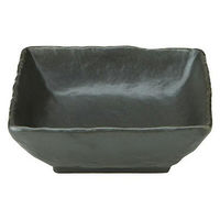 金正陶器 のあーる 黒マット 石目3.2角小鉢 65-51630023 1セット(6個)（直送品）