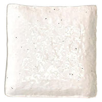 金正陶器 新粉引 石目4.3正角皿 65-51620068 1セット(6個)（直送品）