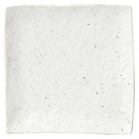 金正陶器 新粉引 石目7.0正角皿 65-51620062 1セット(3個)（直送品）