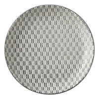 金正陶器 古代粉引き 矢絣 19cm丸皿 65-52262006 1セット(6個)（直送品）