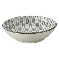 金正陶器 古代粉引き 矢絣 9.5cm浅ボウル 65-52262016 1セット(6個)（直送品）