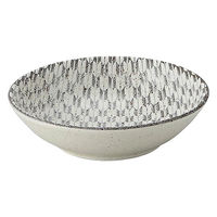金正陶器 古代粉引き 矢絣 13.5cm浅ボウル 65-52262015 1セット(6個)（直送品）