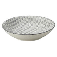 金正陶器 古代粉引き 矢絣 17.5cm浅ボウル 65-52262014 1セット(3個)（直送品）