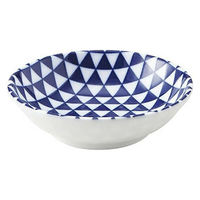 金正陶器 山格子 青 9.5cm浅ボウル 65-52289016 1セット(6個)（直送品）