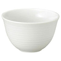 金正陶器 白 櫛目4.2丼 65-52500042 1セット(6個)（直送品）