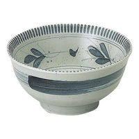 金正陶器 益子ツタ 深口5.0丼 65-52727037 1セット(6個)（直送品）