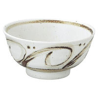 金正陶器 茶色唐草 深口5.0丼 65-52706037 1セット(6個)（直送品）