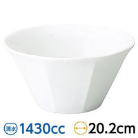 金正陶器 白翔 八面切立丼 65-52900055 1セット(3個)（直送品）