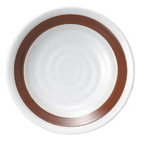 金正陶器 赤帯 リップル8.5皿 65-53114002 1セット(3個)（直送品）