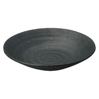金正陶器 黒洋 リップル7.5皿 65-53131003 1セット(6個)（直送品）