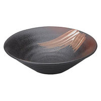 金正陶器 白刷毛唐津 リップル8.0鉢 65-53156050 1セット(3個)（直送品）