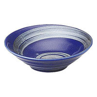 金正陶器 銀彩ブルー リップル3.5鉢 65-53179059 1セット(10個)（直送品）