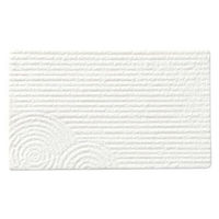 金正陶器 雪山水 17cm平長角皿 65-53702007 1セット(3個)（直送品）