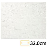 金正陶器 白涼 32cm 平長角皿 65-53800001 1個（直送品）