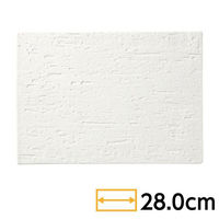 金正陶器 白涼 28cm 平長角皿 65-53800002 1個（直送品）