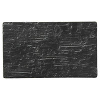 金正陶器 漆黒 17cm平長角皿 65-53831007 1セット(3個)（直送品）