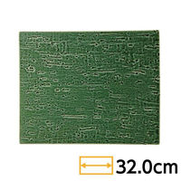 金正陶器 静寂 32cm 平長角皿 65-53871001 1個（直送品）