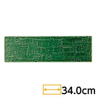 金正陶器 静寂 34cm 細平 長角皿 65-53871005 1個（直送品）