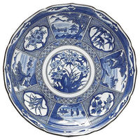 金正陶器 四君子 尺二皿 65-54917014 1個（直送品）