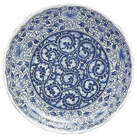 金正陶器 濃唐草 尺皿 65-54907016 1個（直送品）