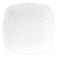 金正陶器 かすみ 白 12cm丸角皿 65-56100069 1セット(6個)（直送品）