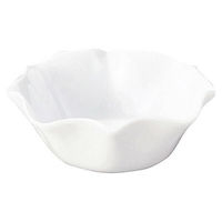 金正陶器 花笑み 白 10.5cmボウル 65-56000023 1セット(6個)（直送品）