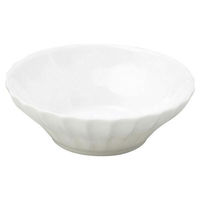金正陶器 かすみ 白 12.5cm浅ボウル 65-56100031 1セット(6個)（直送品）