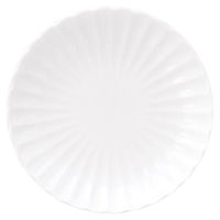 金正陶器 かすみ 白 14.5cm丸皿 65-56100005 1セット(6個)（直送品）