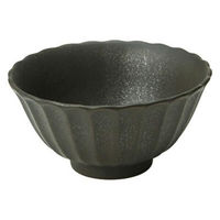金正陶器 かすみ 黒 11.5cmボウル 65-56130022 1セット(6個)（直送品）