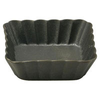 金正陶器 かすみ 黒 11cm浅角鉢 65-56130068 1セット(6個)（直送品）