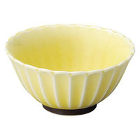 金正陶器 かすみ 黄 10.5cmボウル 65-56165023 1セット(6個)（直送品）